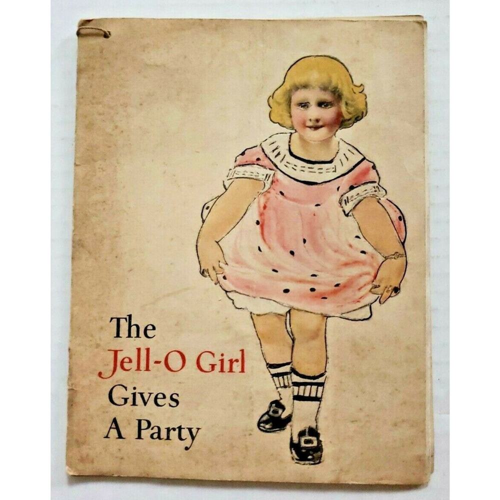 Vintage Jell-O Girl Gives A Party Colorful Booklet‎ PB12